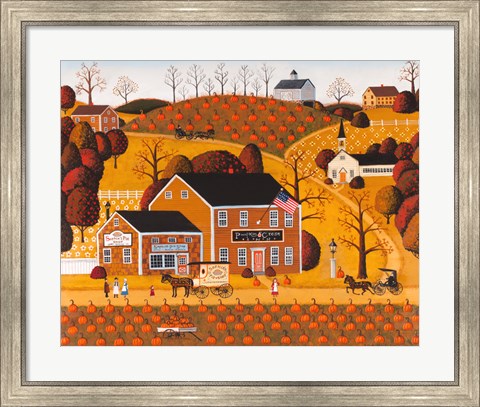 Framed Pumpkin Crest Inn Print