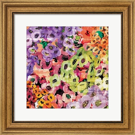 Framed Floral Barrage III Print