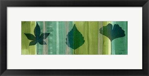 Framed Silver Leaf Panel I Print