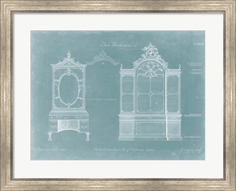 Framed Two Bookcases Print