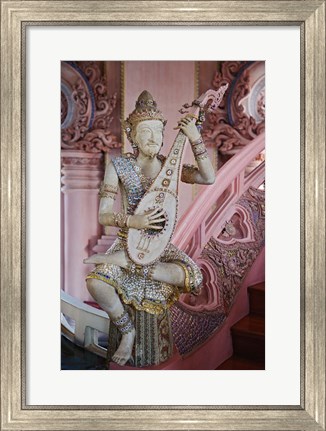 Framed Figure on The Stairway to Heaven, Erawan Museum in Samut Prakan, Bangkok, Thailand Print
