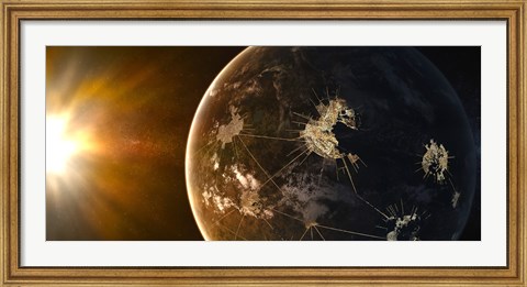 Framed This planet is home to the capital of Asellus Secundus Print