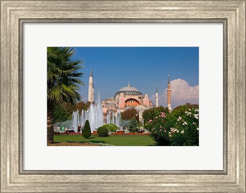 Framed Hagia Sophia Mosque, Istanbul, Turkey Print