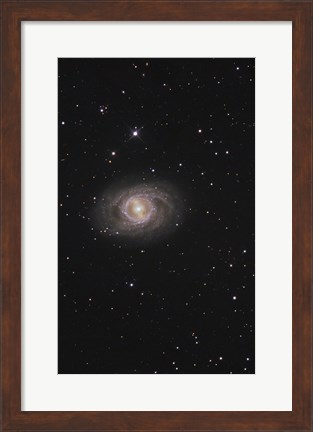 Framed Messier 95, A Barred Spiral Galaxy in the Constellation Leo Print