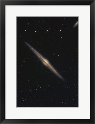 Framed NGC 4565, Barred Spiral Galaxy in the Constellation Coma Berenices Print