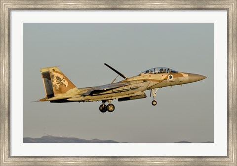 Framed Israeli Air Force F-15I Ra&#39;am Print