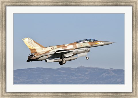 Framed Israeli Air Force F-16I Sufa Print