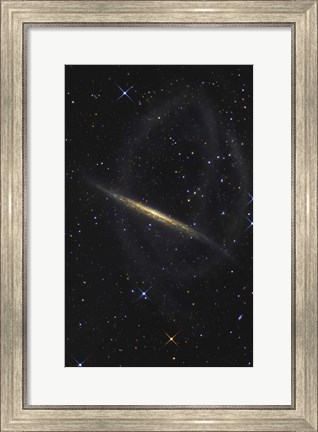 Framed Splinter Galaxy, Also Known as NGC 5907 Print