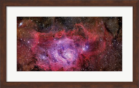 Framed Lagoon Nebula Print