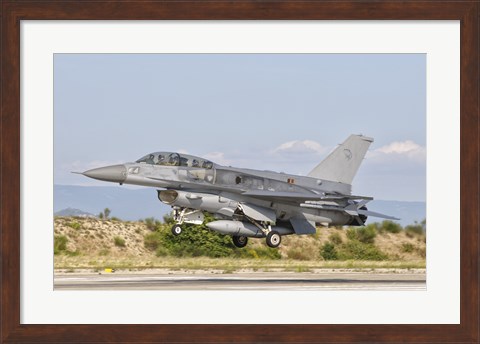 Framed F-16D of the Royal Singapore Air Force Print