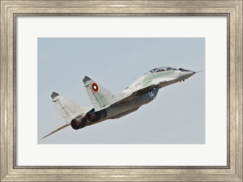 Framed MIG-29 of the Bulgarian Air Force Print