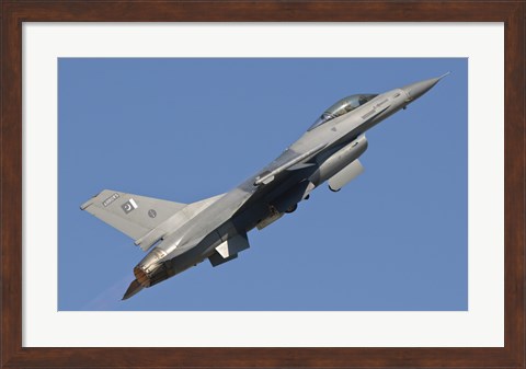 Framed F-16 of the Pakistan Air Force Print