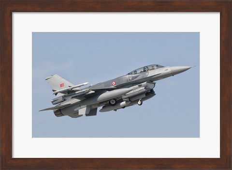 Framed Turkish-built F-16, Izmir Air Show in Turkey Print