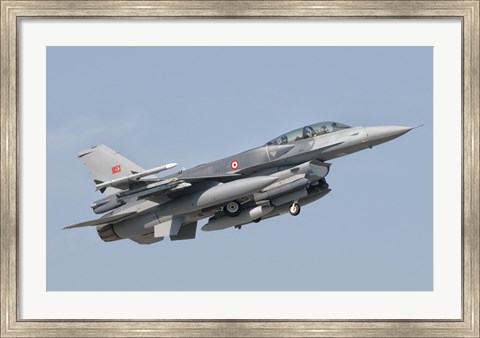 Framed Turkish-built F-16, Izmir Air Show in Turkey Print