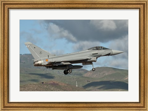 Framed Eurofighter Typhoon of the Spanish Air Force Print