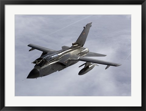 Framed Luftwaffe Tornado IDS over northern Germany (side view) Print