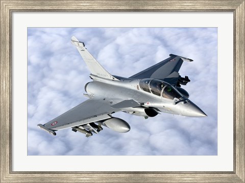 Framed Dassault Rafale B of the French Air Force Print