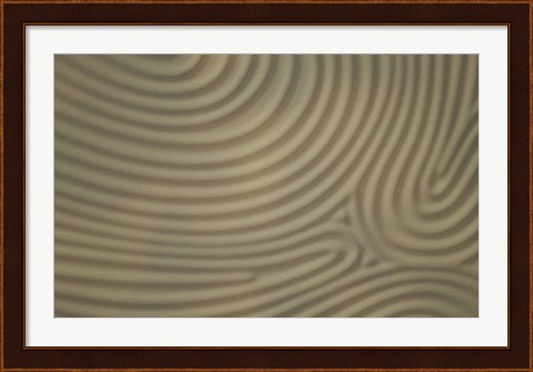 Framed Circles in the Sand Print