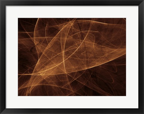 Framed Abstract Gold Two Print