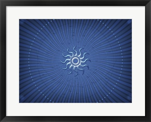 Framed Blue Star Print