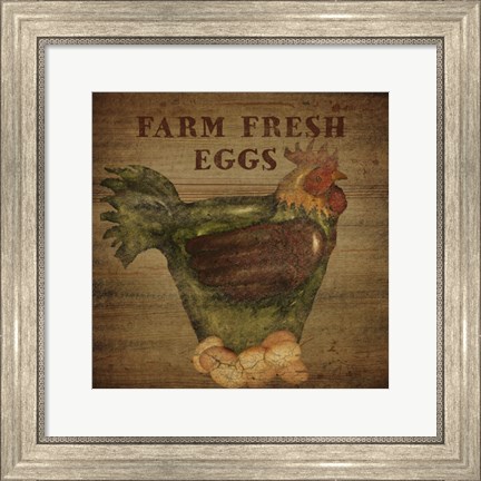 Framed Farm Fresh Eggs Print