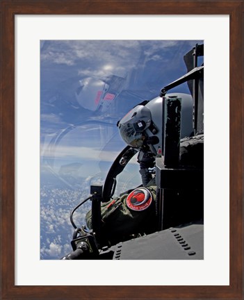 Framed F-15 Eagle Pilot with his Wingman (close up) Print