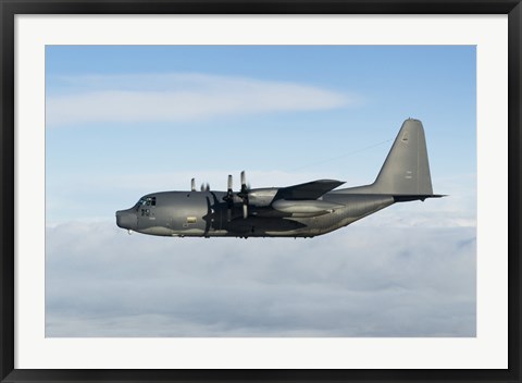 Framed MC-130P Combat Shadow in flight (side view) Print