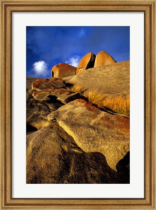 Framed Australia, Kangaroo Island, Rocky Landscape Print