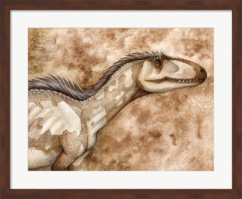 Framed Allosaurus Print