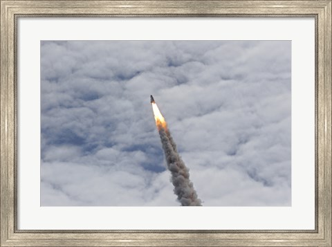 Framed Final Launch of Space Shuttle Atlantis Print