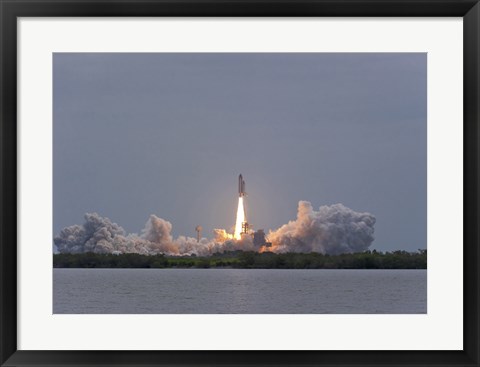 Framed Space Shuttle Atlantis (final launch) Print