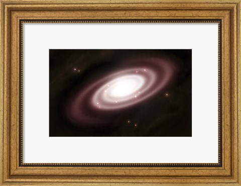 Framed Very Old Spiral Galaxy Print