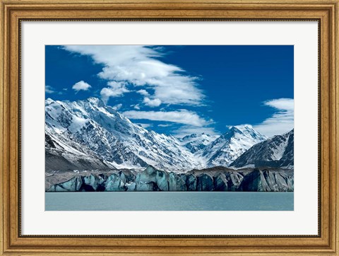Framed Tasman Glacier Terminal Lake, South Island, New Zealand Print