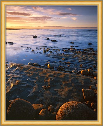 Framed Sunset, Tasman Bay, South Island, New Zealand Print