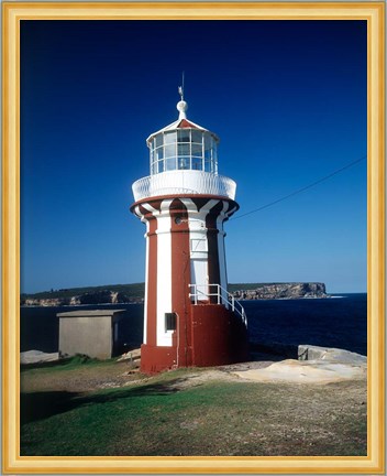 Framed Hornby Lighthouse, Sydney Harbor NP, New South Wales, Australia Print
