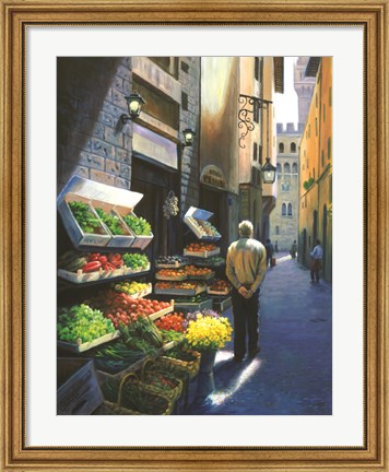 Framed Stroll in Florence Print