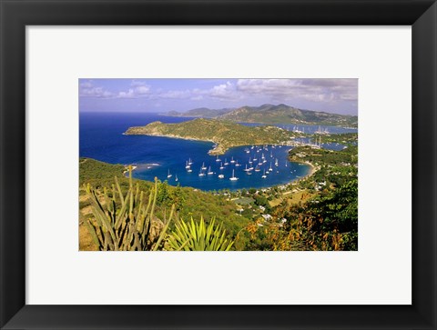 Framed English Harbour, Antigua Print