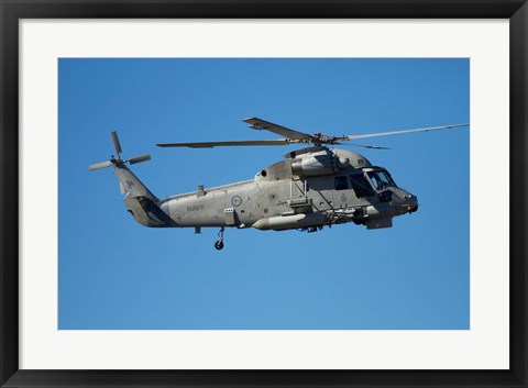 Framed Seasprite Helicopter (Kaman SH 2G Seasprite) airshow Print