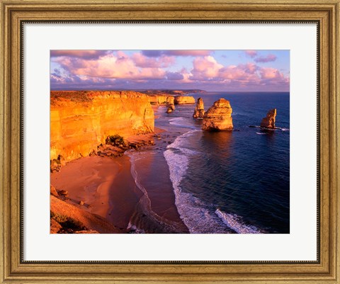 Framed Morning at 12 Apostles, Great Ocean Road, Port Campbell National Park, Victoria, Australia Print