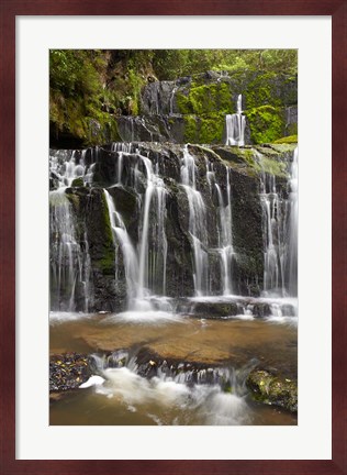Framed Purakaunui Falls, Catlins, South Island, New Zealand Print