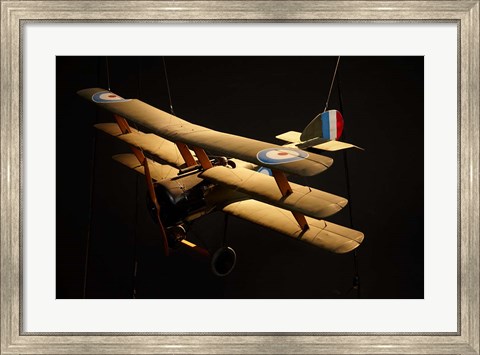 Framed Sopwith triplane, War plane, Marlborough, New Zealand Print