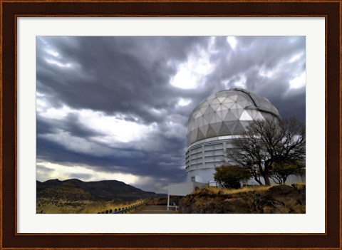 Framed Hobby-Eberly Telescope Observatory Dome at McDonald Observatory Print