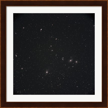 Framed Markarian&#39;s Chain Galaxies Print