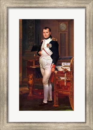 Framed Napoleon Bonaparte (digitally restored) Print