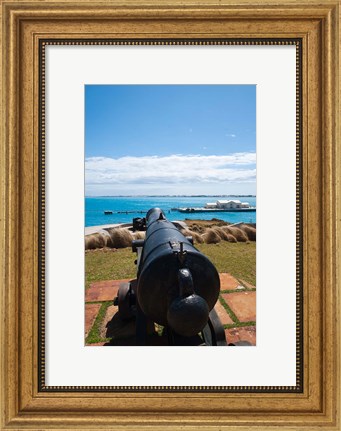 Framed Bermuda, Commissioners House, Royal Naval port Print