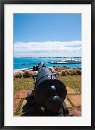 Framed Bermuda, Commissioners House, Royal Naval port Print