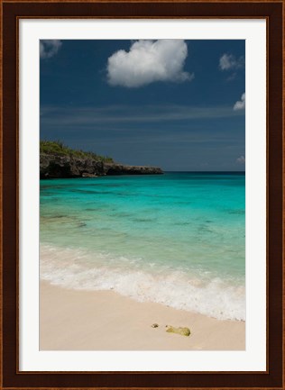 Framed Beach, Boca Slagbaai Slagbaai NP, Netherlands Antilles Print