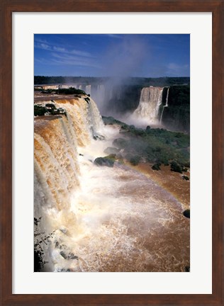 Framed Iguacu Falls, Brazil (vertical) Print