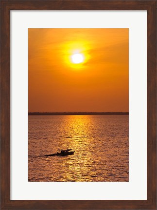 Framed Brazil, Amazon River, Fishermen Print