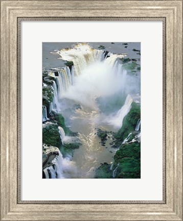 Framed Igwacu Falls Thunders, Brazil Print